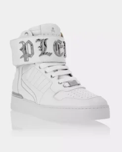 Białe sneakersy Hi-Top Gothic