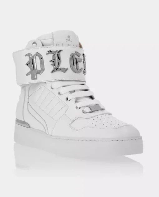 Białe sneakersy Hi-Top Gothic