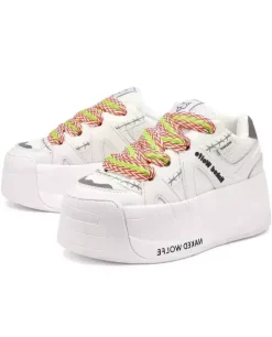 Białe sneakersy Slider