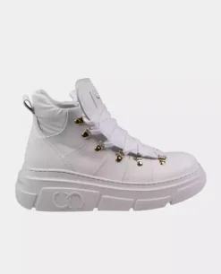 Białe sneakersy za kostkę