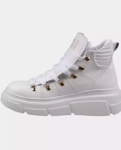 Białe sneakersy za kostkę