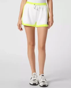 Białe spodenki dresowe Fluo