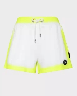 Białe spodenki dresowe Fluo