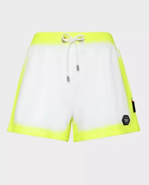 Białe spodenki dresowe Fluo