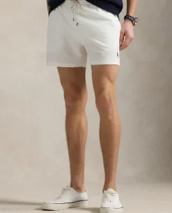 Białe spodenki kąpielowe Stretch Slim Fit
