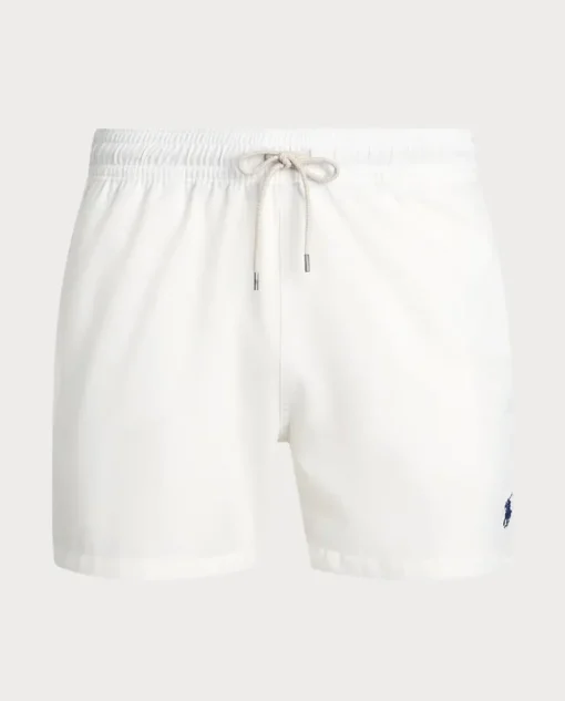 Białe spodenki kąpielowe Stretch Slim Fit