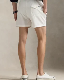 Białe spodenki kąpielowe Stretch Slim Fit