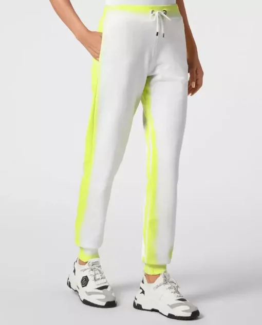 Białe spodnie dresowe Fluo
