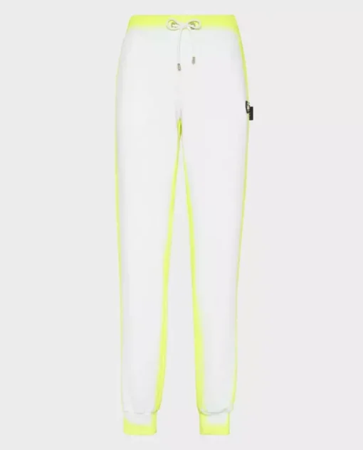 Białe spodnie dresowe Fluo