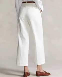 Białe spodnie Wide-Leg