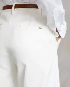 Białe spodnie Wide-Leg