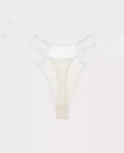 Białe stringi Kylie Straps