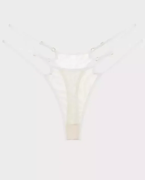 Białe stringi Kylie Straps