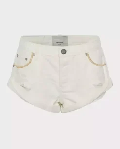 Białe szorty Bandits Low Waist