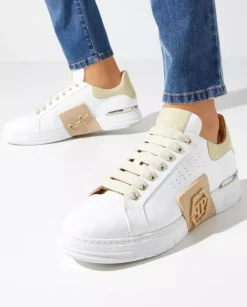 Biało-beżowe sneakersy Lo-Top