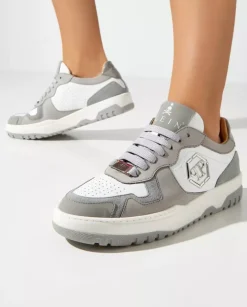 Biało-szare sneakersy Lo-Top