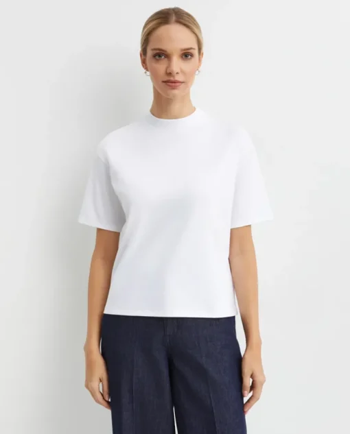 Biały bawełniany t-shirt