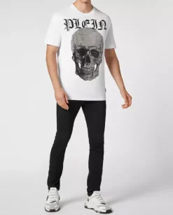 Biały bawełniany t-shirt