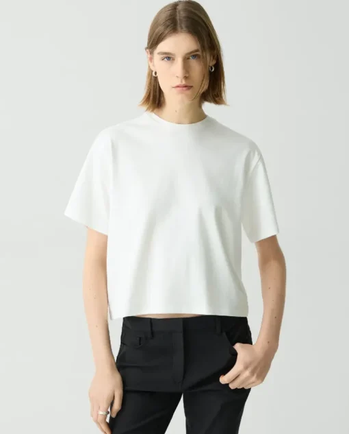 Biały bawełniany t-shirt