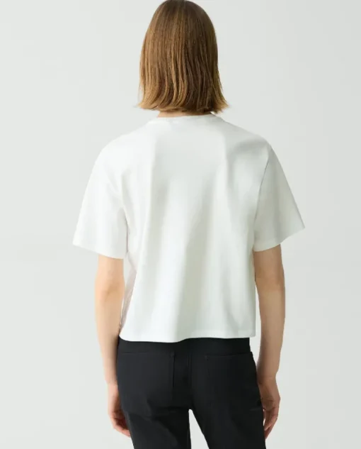 Biały bawełniany t-shirt