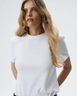 Biały bawełniany t-shirt Essenza