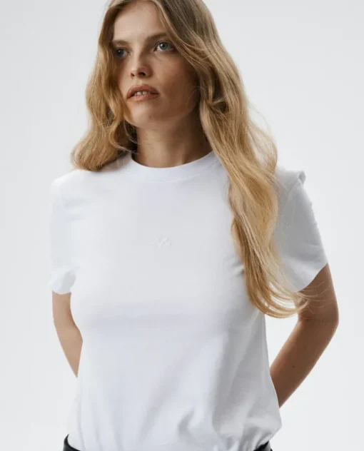 Biały bawełniany t-shirt Essenza