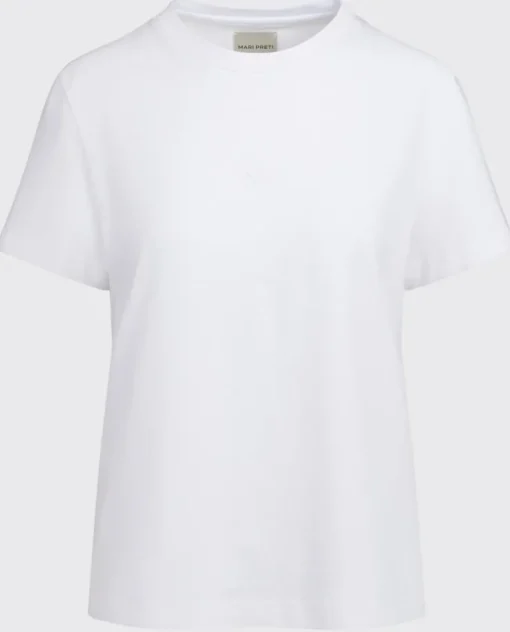 Biały bawełniany t-shirt Essenza