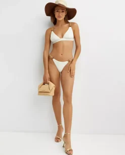 Biały dół od bikini Rope Triangle