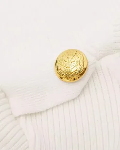Biały golf z wełny merino