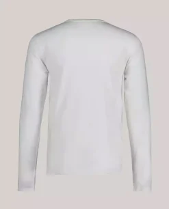 Biały longsleeve Archive Shield