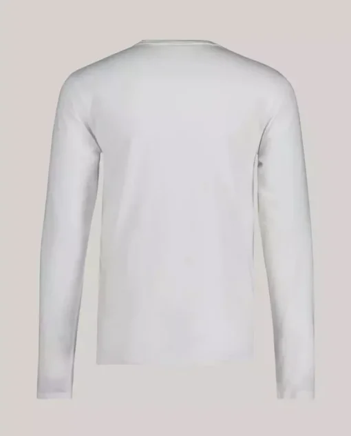 Biały longsleeve Archive Shield