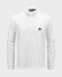 Biały longsleeve Straight Fit