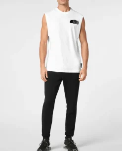 Biały tank top