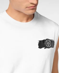 Biały tank top