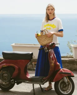 Biały t-shirt Amalfi
