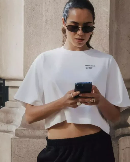 Biały t-shirt Another Crop