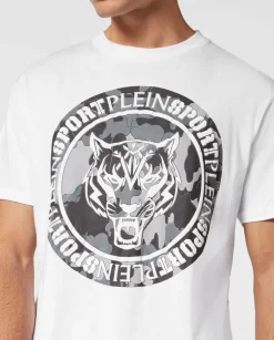 Biały t-shirt Carbon Tiger