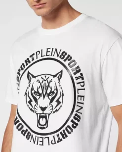 Biały t-shirt Carbon Tiger