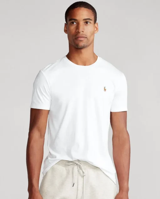 Biały t-shirt Custom Slim Fit