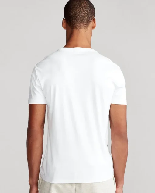 Biały t-shirt Custom Slim Fit