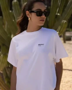 Biały t-shirt Daily Relaxed