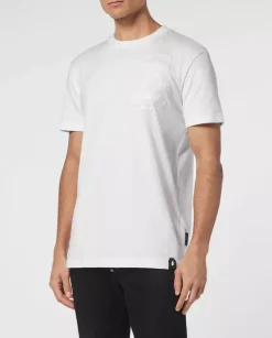Biały t-shirt Gothic