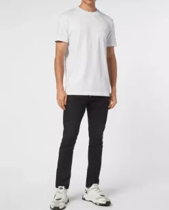 Biały t-shirt Gothic