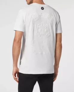 Biały t-shirt Gothic
