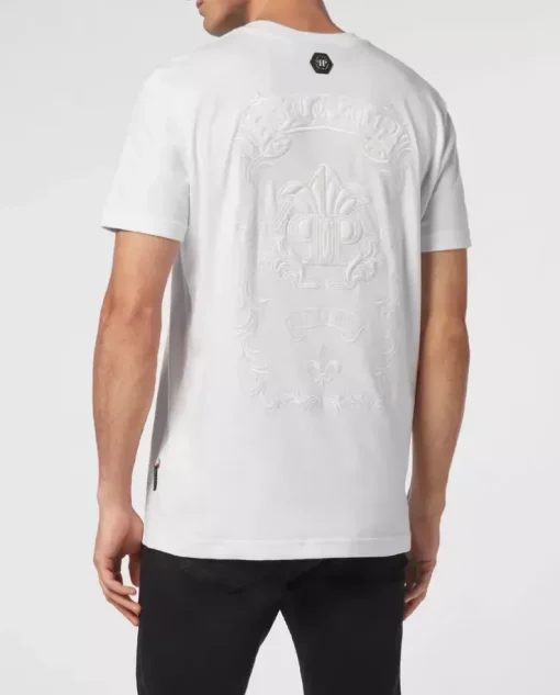 Biały t-shirt Gothic