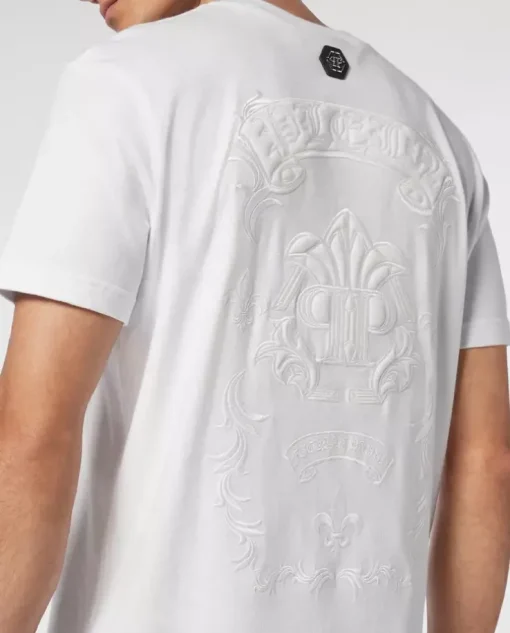 Biały t-shirt Gothic