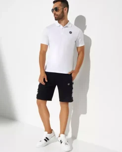 Biały t-shirt polo SS