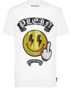 Biały t-shirt Smile