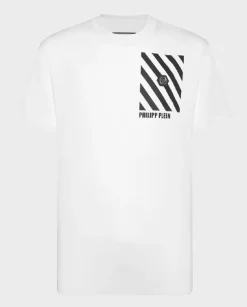 Biały t-shirt SS Rainbow Stripes