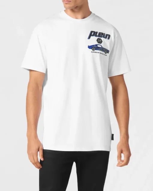 Biały t-shirt z bawełny